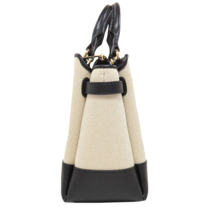 Michael Kors Handbag Canvas Black 2Way Women