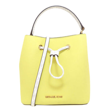 Michael Kors Handbag Leather Yellow 2Way Women