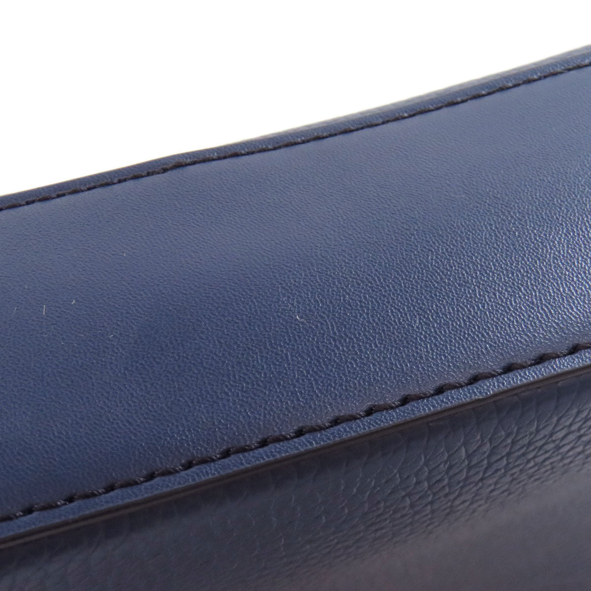 Michael Kors Shoulder Bag Leather Navy Logo Women