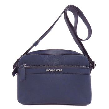 Michael Kors Shoulder Bag Leather Navy Logo Women