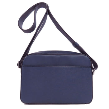 Michael Kors Shoulder Bag Leather Navy Logo Women