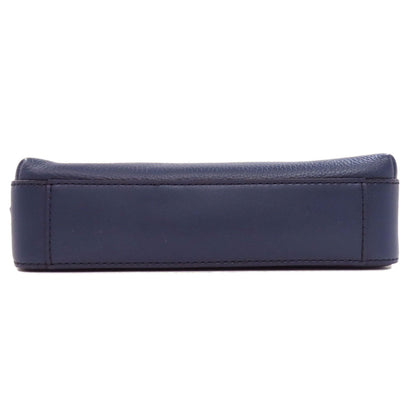 Michael Kors Shoulder Bag Leather Navy Logo Women