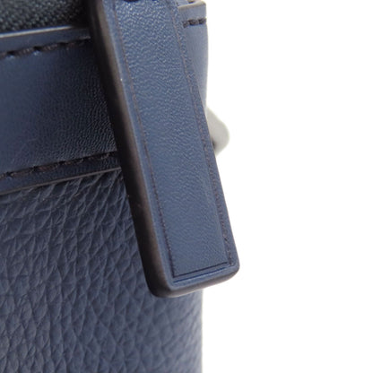 Michael Kors Shoulder Bag Leather Navy Logo Women