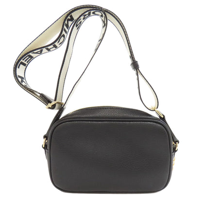 Michael Kors Shoulder Bag Leather Black Logo Women