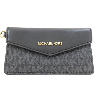 Michael Kors Shoulder Bag Leather Black Logo Women