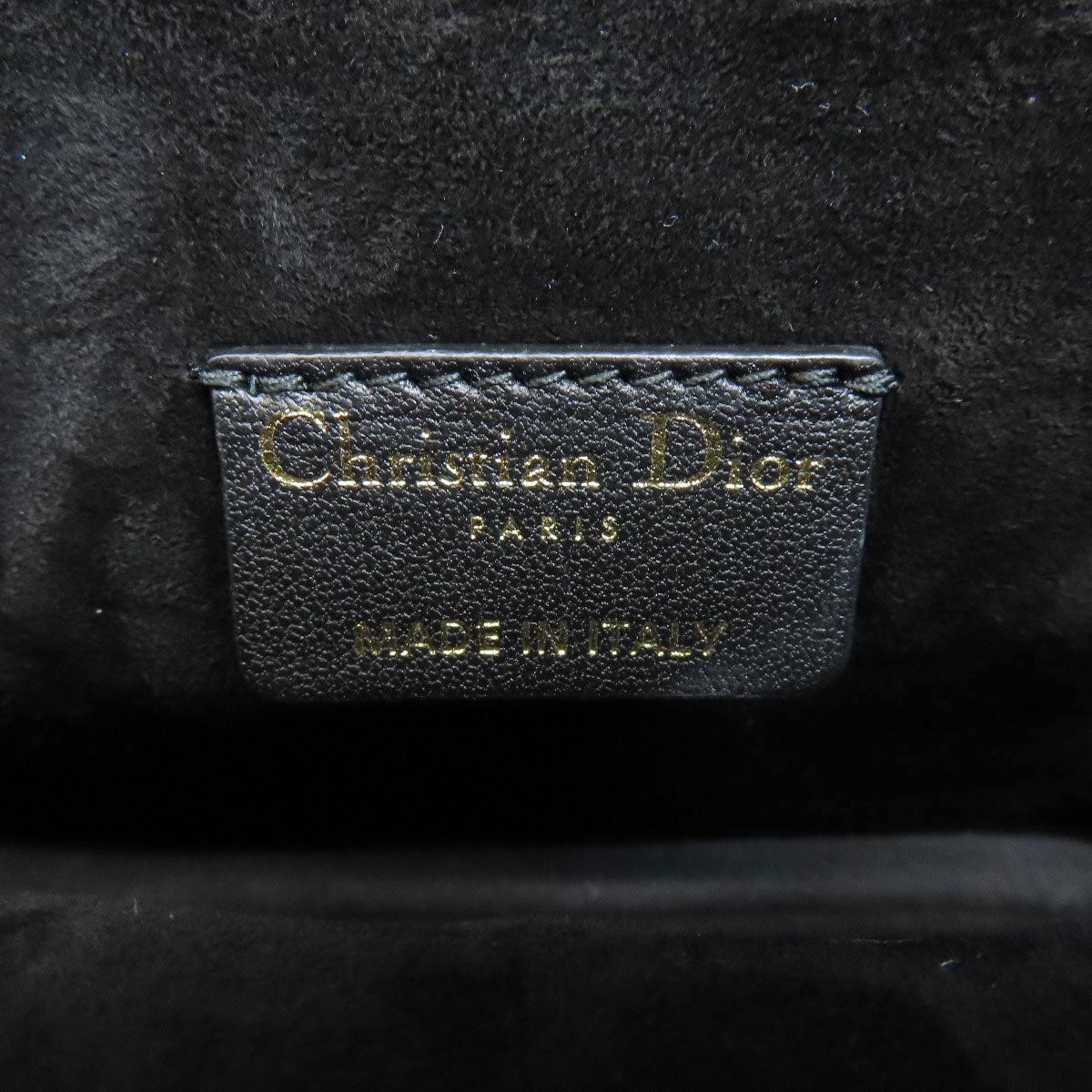 Christian Dior Handbag Calfskin Black Lady Dior Millie 2Way Women