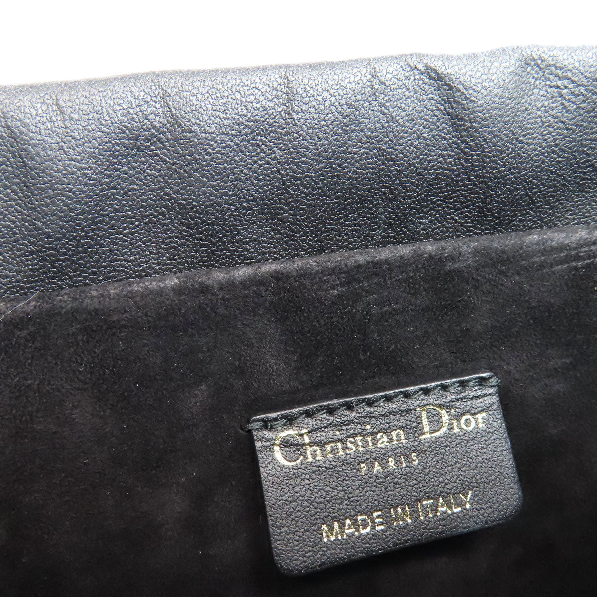 Christian Dior Handbag Calfskin Black Lady Dior Millie 2Way Women