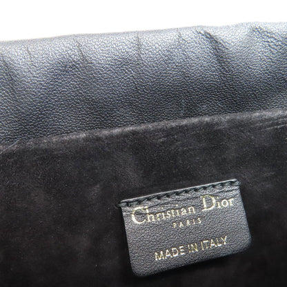 Christian Dior Handbag Calfskin Black Lady Dior Millie 2Way Women