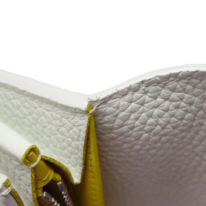 Louis Vuitton Long Wallet Purse M81890 Taurillon Clemence Leather White Portefeuille Capucines