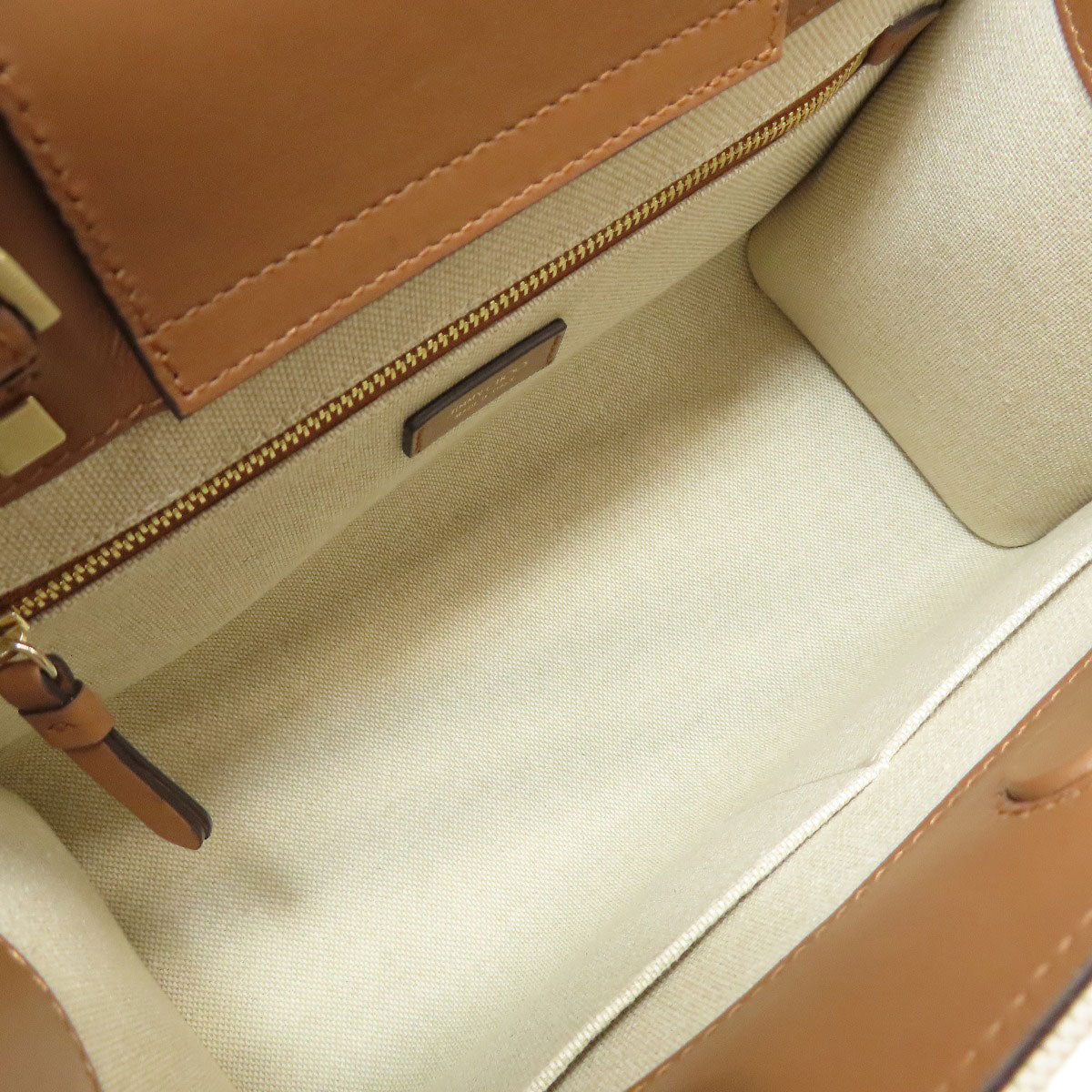 Jimmy Choo Handbag Canvas White 2Way Women