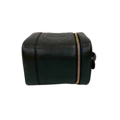 Chanel Handbag Matt Caviar Skin Black