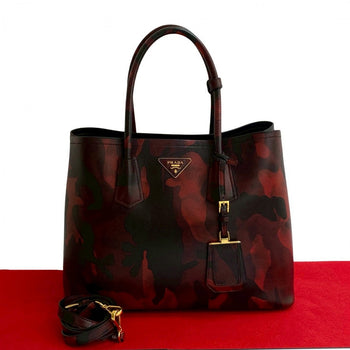 Prada Shoulder Bag Leather Black