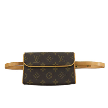 Louis Vuitton Hip Bag M51855 Monogram Canvas Brown Pochette Florentine Women