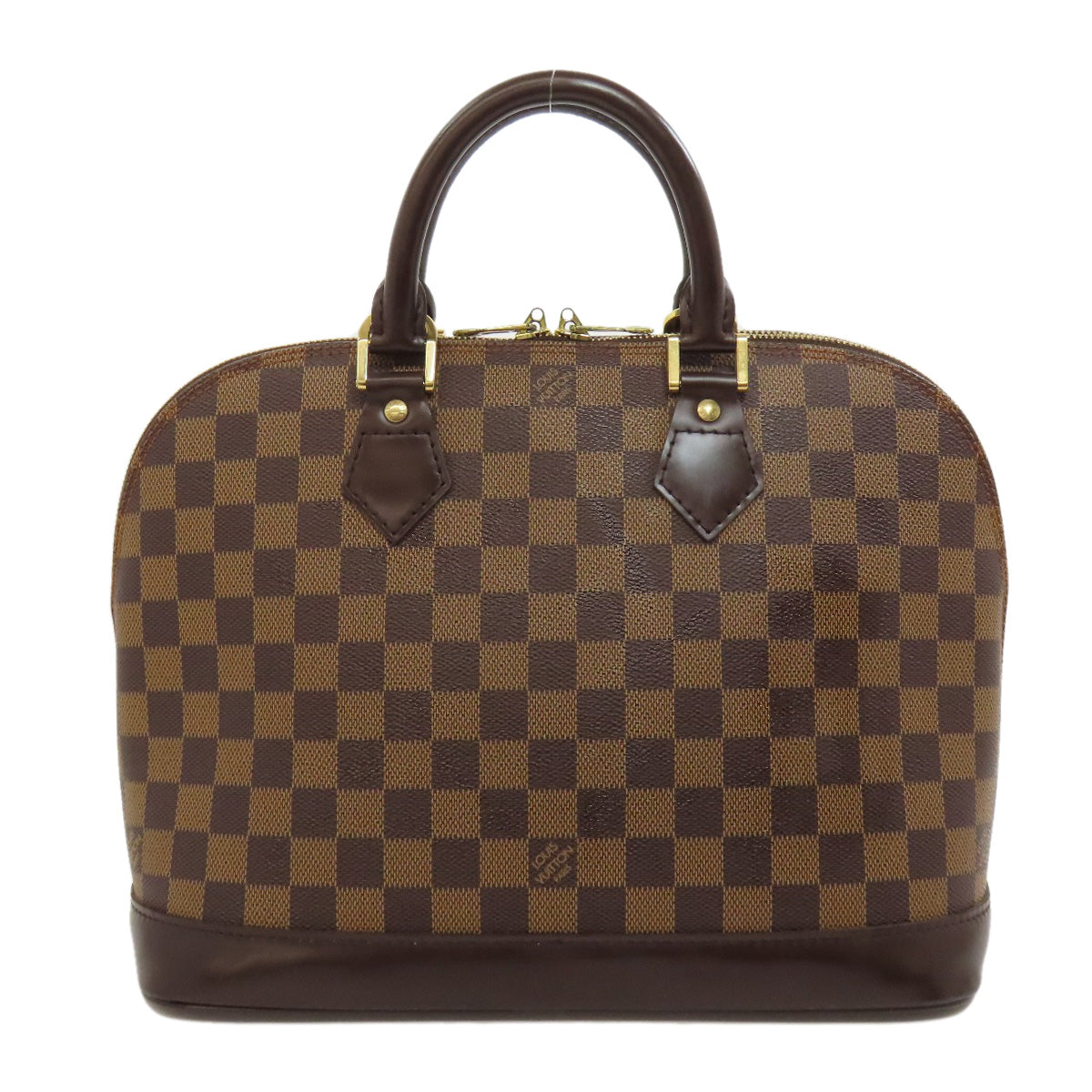 Louis Vuitton Handbag N51131 Damier Canvas Brown Alma Pm Women