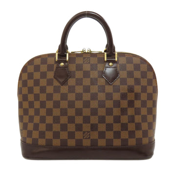 Louis Vuitton Handbag N51131 Damier Canvas Brown Alma Pm Women