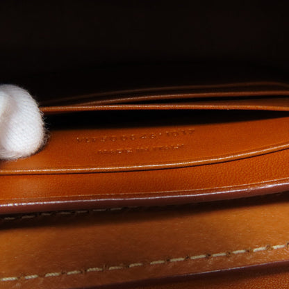 Saint Laurent Shoulder Bag Leather Brown Logo Women