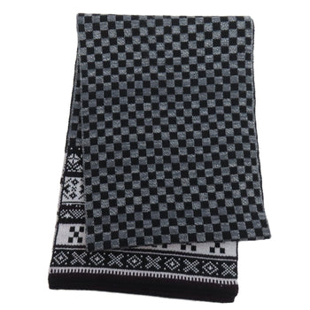 Louis Vuitton Scarf M72929 Wool Black Echarpe Flocon Women