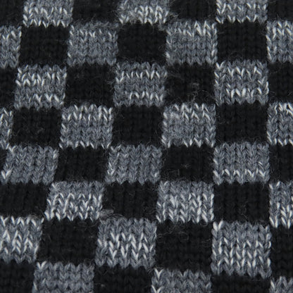 Louis Vuitton Scarf M72929 Wool Black Echarpe Flocon Women