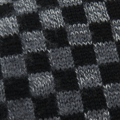 Louis Vuitton Scarf M72929 Wool Black Echarpe Flocon Women