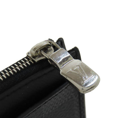 Louis Vuitton Coin Case N64038 Damier Canvas Black Coin Card Holder Mens