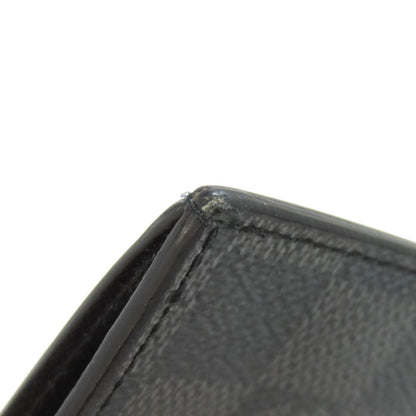 Louis Vuitton Coin Case N64038 Damier Canvas Black Coin Card Holder Mens