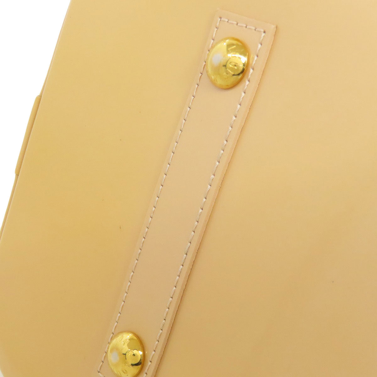 Louis Vuitton Handbag M91610 Vernis Yellow Alma Mm Women