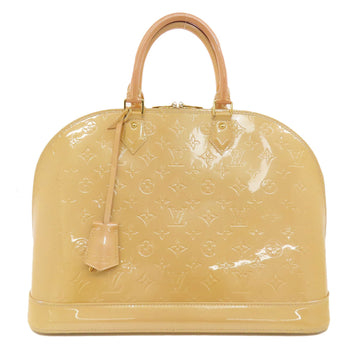 Louis Vuitton Handbag M91610 Vernis Yellow Alma Mm Women