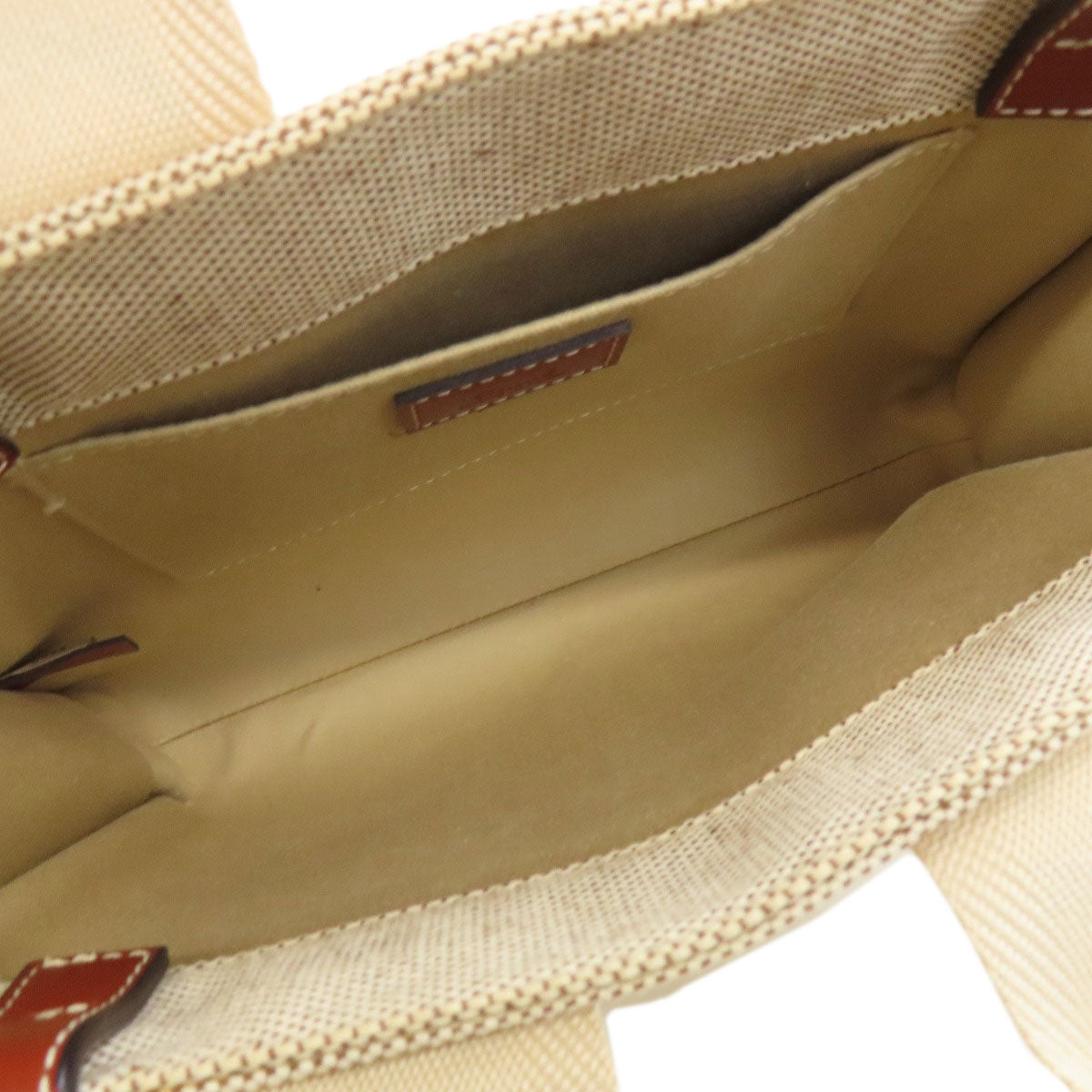 Chloe Handbag Linen, Leather Brown Woody Small Women
