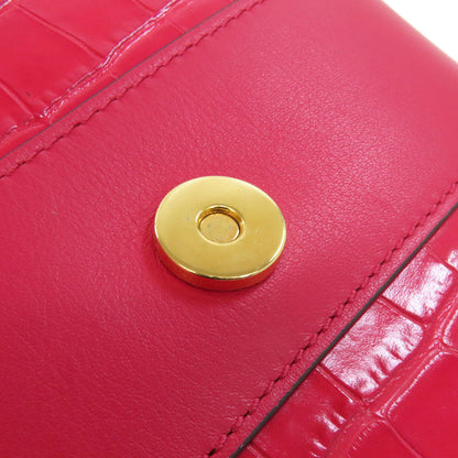 Chloe Handbag Leather Red Abbey Lock 2Way Women