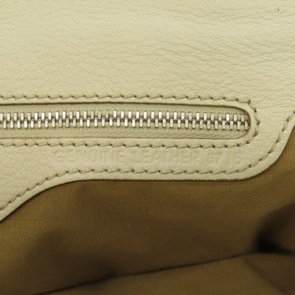 Tods Tote Bag Leather White Logo