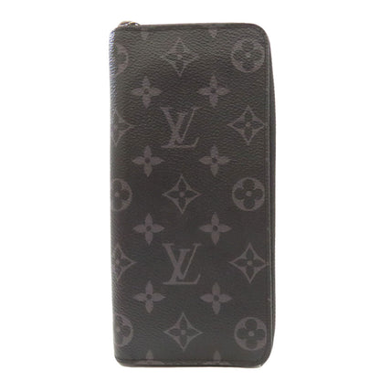 Louis Vuitton Long Wallet Purse M62295 Monogram Eclipse Black Zippy Wallet Vertical Mens