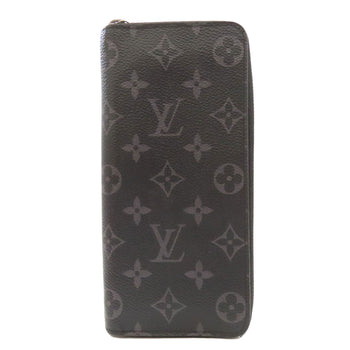 Louis Vuitton Long Wallet Purse M62295 Monogram Eclipse Black Zippy Wallet Vertical Mens