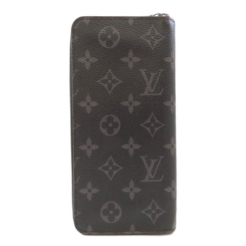Louis Vuitton Long Wallet Purse M62295 Monogram Eclipse Black Zippy Wallet Vertical Mens