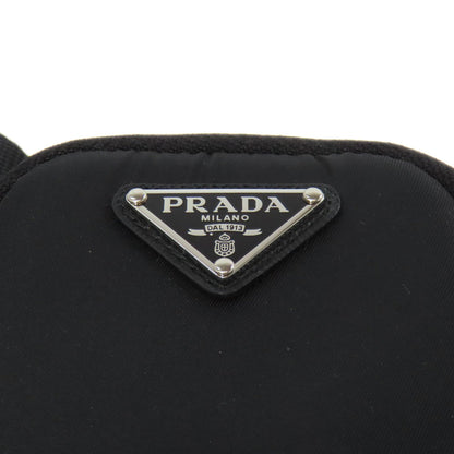Prada Hip Bag Nylon Black Logometal Women