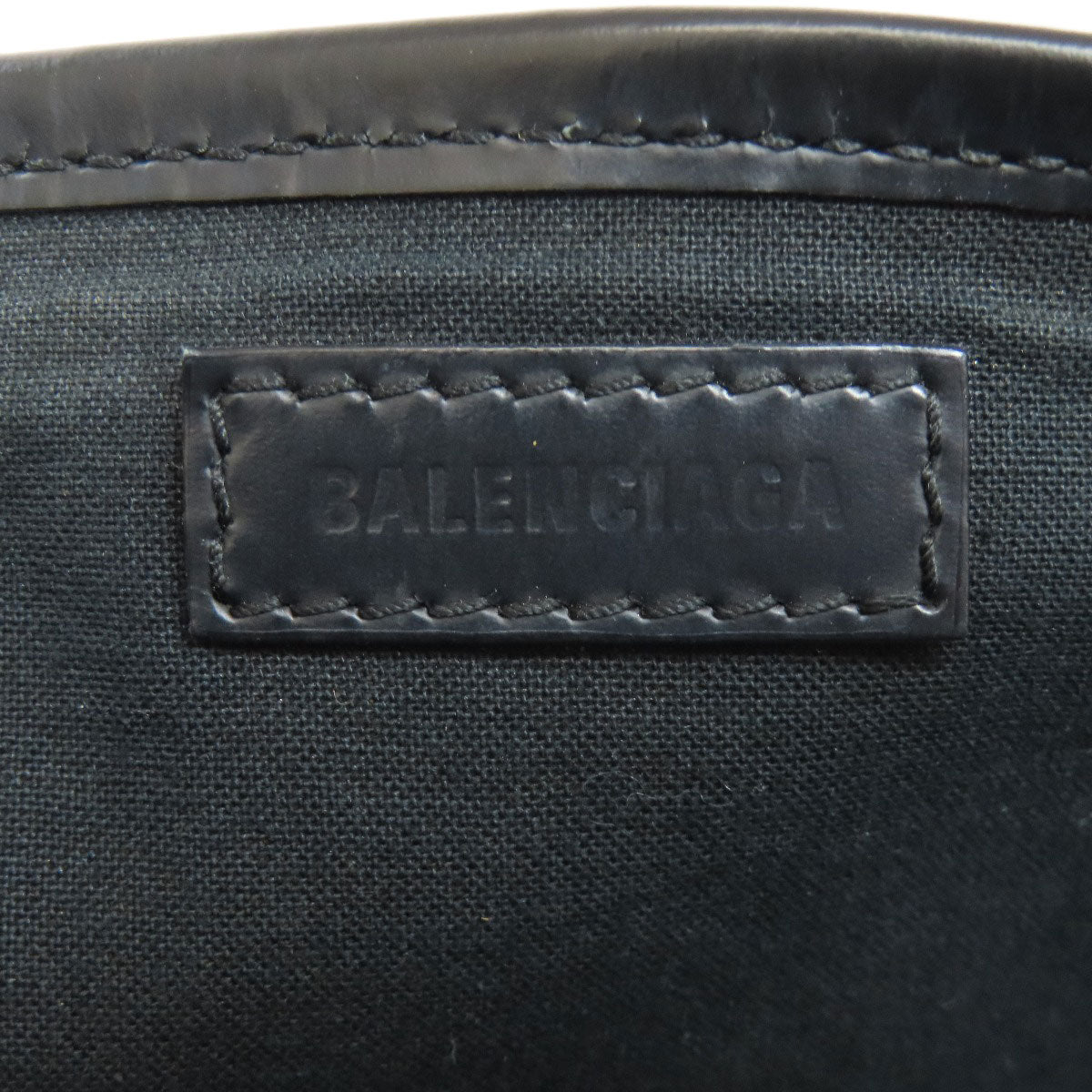 Balenciaga Handbag 339933 Canvas White Navy Kabas Women