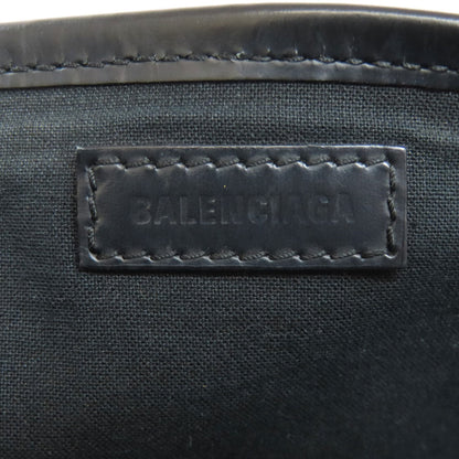 Balenciaga Handbag 339933 Canvas White Navy Kabas Women