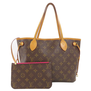 Louis Vuitton Tote Bag M41245 Monogram Canvas Brown Never Full Pm Women