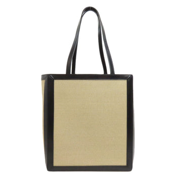 Celine Tote Bag Canvas Beige Logo Women