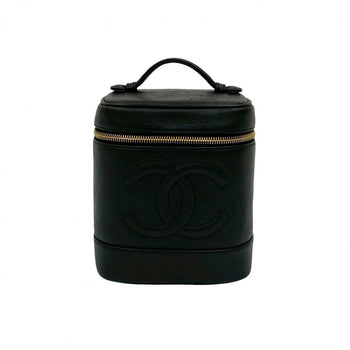 Chanel Handbag Matt Caviar Skin Black