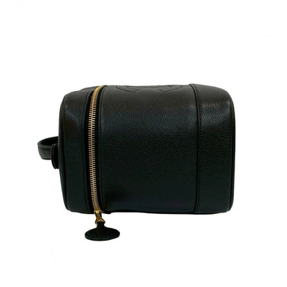 Chanel Handbag Matt Caviar Skin Black