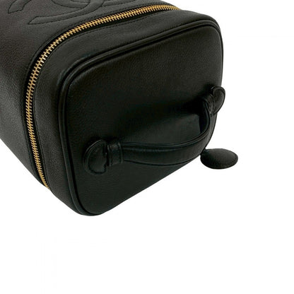Chanel Handbag Matt Caviar Skin Black