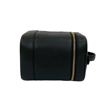 Chanel Handbag Matt Caviar Skin Black