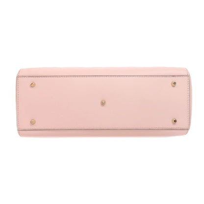 Furla Tote Bag Leather Pink Logo Women