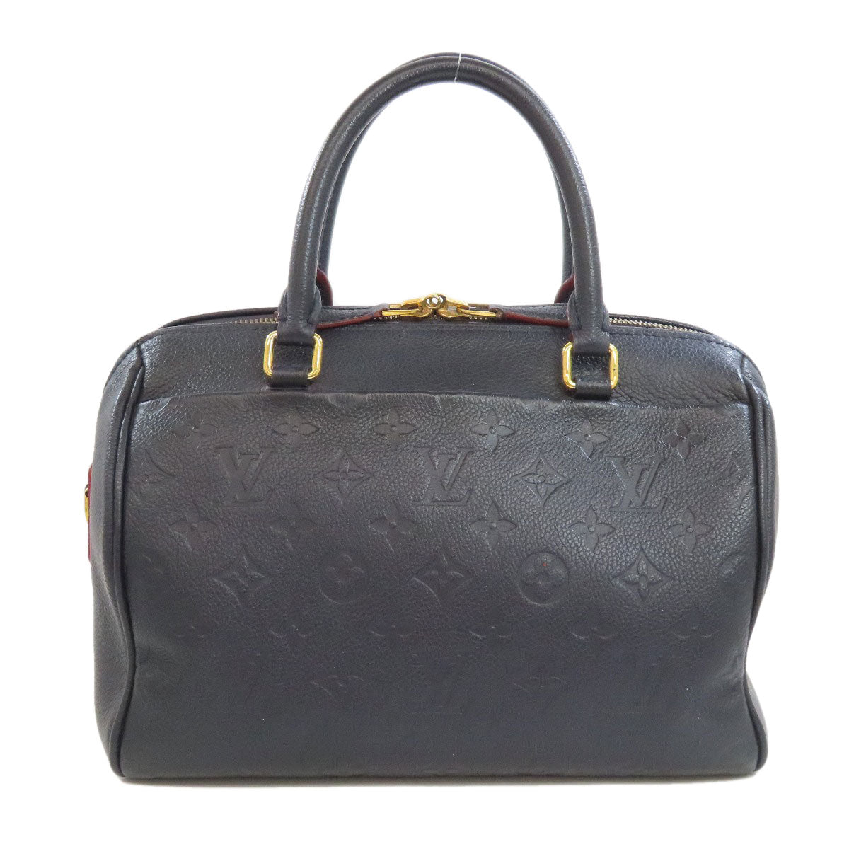 Louis Vuitton Boston Duffel Bag M43501 Ann Platt Navy Speedy 25 Women