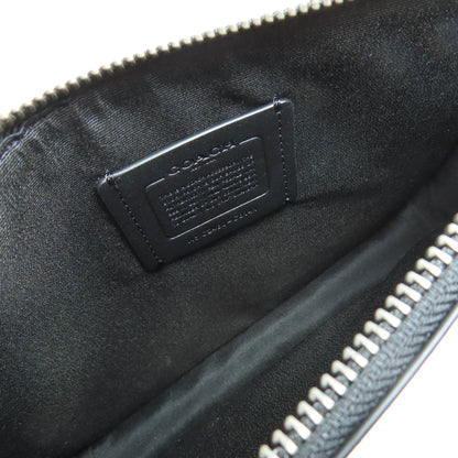 Coach Shoulder Bag C8141 Pvc Black Signature Women