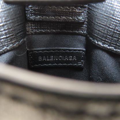 Balenciaga Shoulder Bag 593826 Calfskin Black Shopping Phone Shoulder 2Way Women