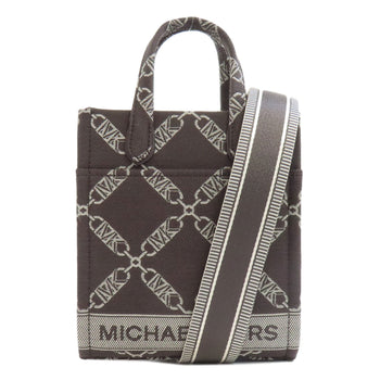 Michael Kors Handbag Canvas Brown Gigi 2Way Women
