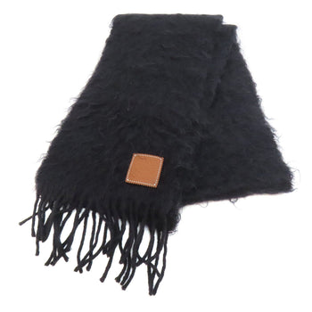 Loewe Scarf Mohair, Wool Black Anagram Women