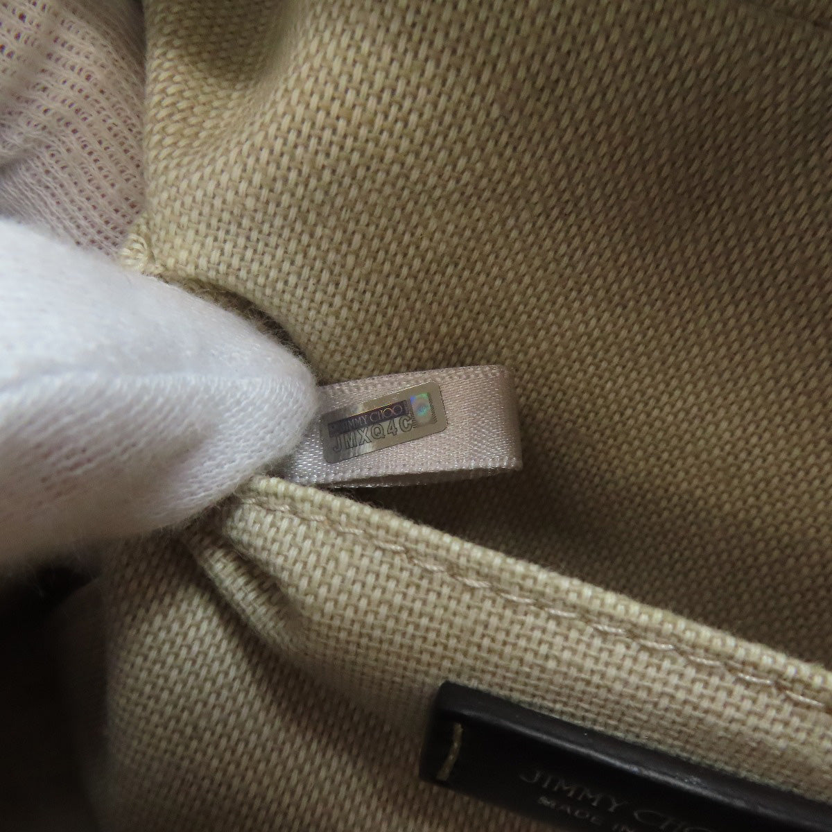 Jimmy Choo Sling Bag Canvas Blue Logo Motif Women
