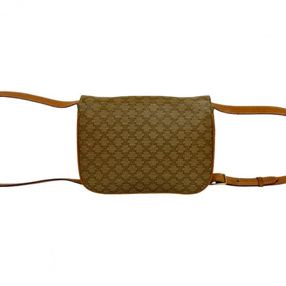 Celine Shoulder Bag Leather Brown